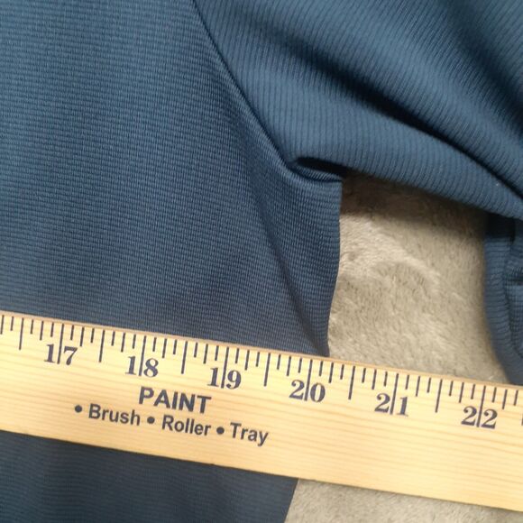 ADIDAS Golf Men's Small Blue Gray Coat Athletic Jacket Top Zip Only Pullover - Picture 2 of 10